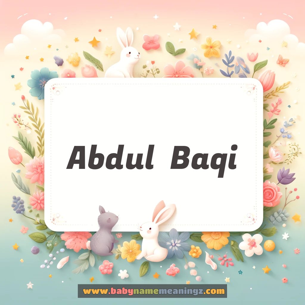 Abdul  Baqi Name Meaning & Abdul  Baqi (عبدالباقی |) Origin, Lucky Number, Gender, Pronounce